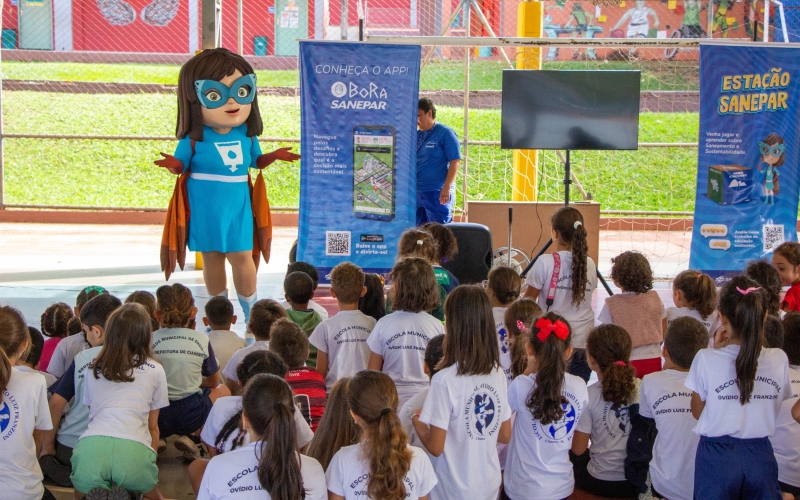  Projeto Estação Sanepar leva educação ambiental aos estudantes da Escola Municipal Ovídio Franzoni