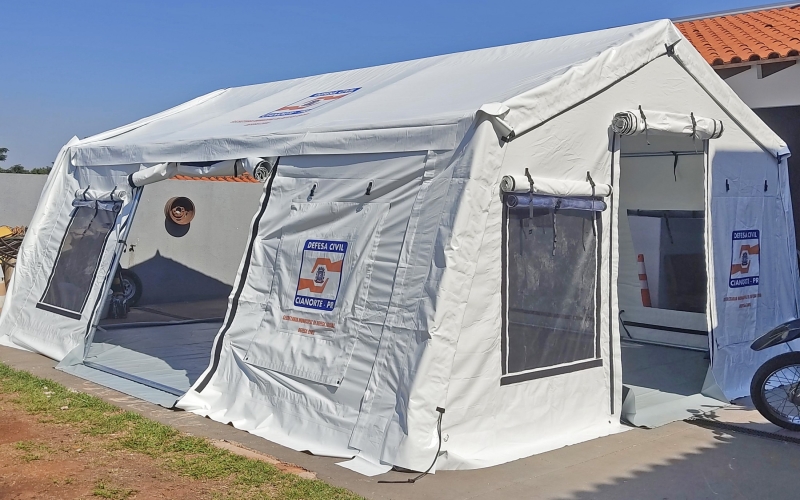 Secretaria de Defesa Social adquire barracas de campanha para a Defesa Civil