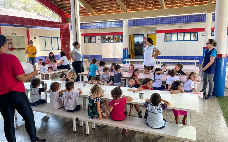 Projeto piloto de plantão de férias atende crianças dos CMEIs