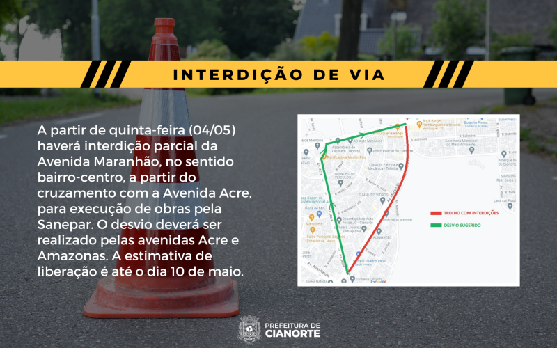 AVISO DE INTERDIÇÃO