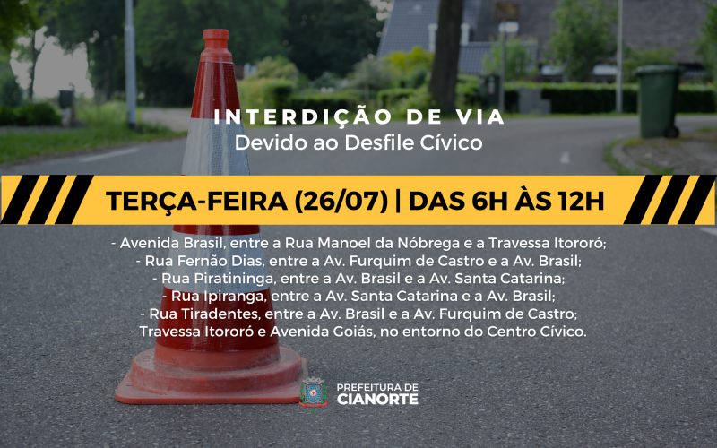 AVISO DE INTERDIÇÃO