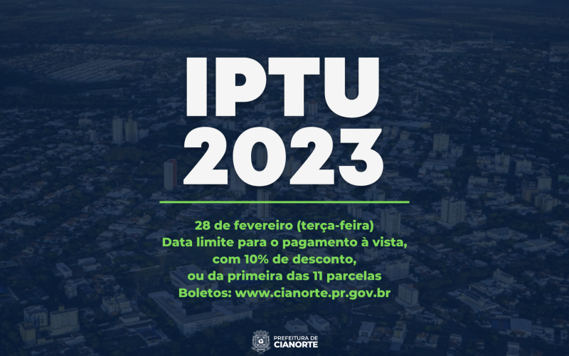Terça-feira é último dia para pagar IPTU à vista, com 10% de desconto, ou 1ª parcela
