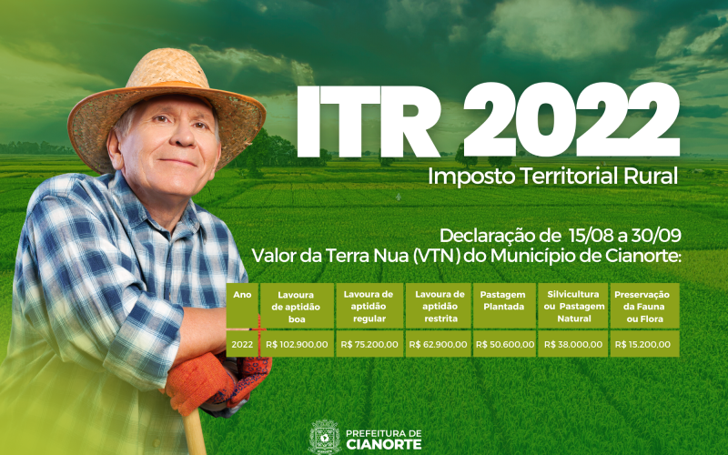 Última semana para declaração do Imposto Territorial Rural 