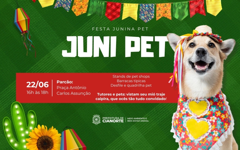 Vem aí a JuniPet, a primeira festa junina pet