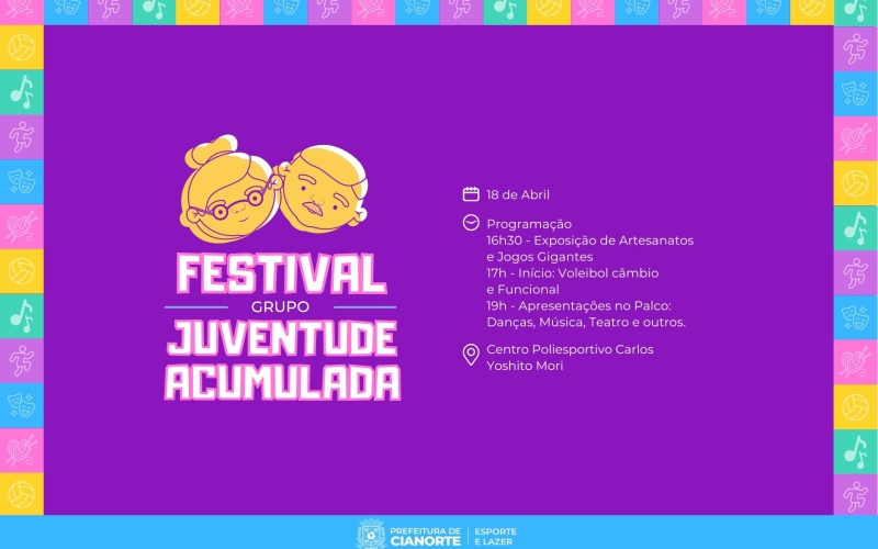 Quinta-feira tem Festival do Grupo Juventude Acumulada