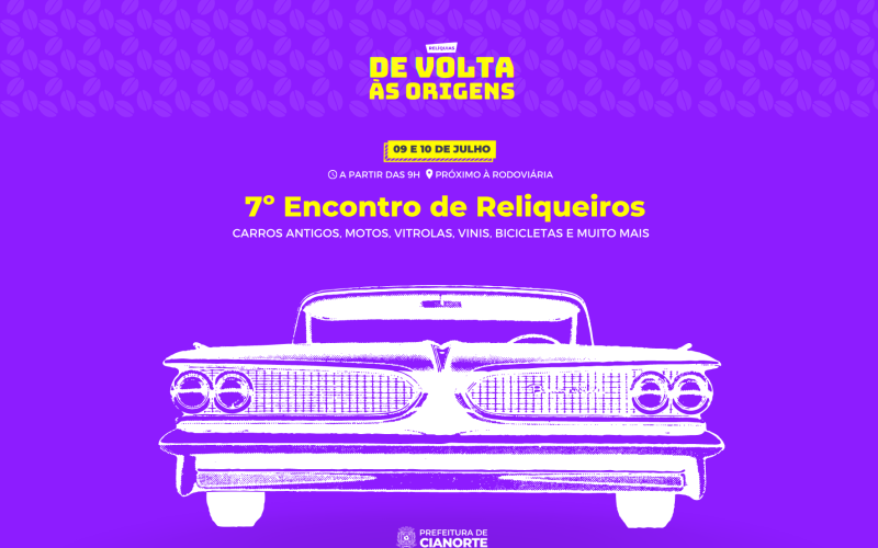 Final de semana tem encontro de reliqueiros em Cianorte