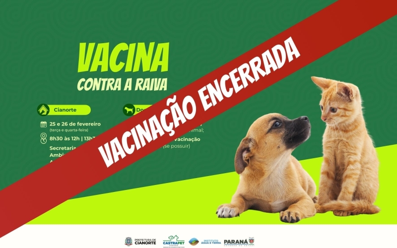 Vacinação encerrada!