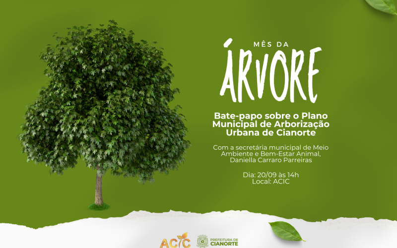  Plano Municipal de Arborização Urbana é tema de bate-papo