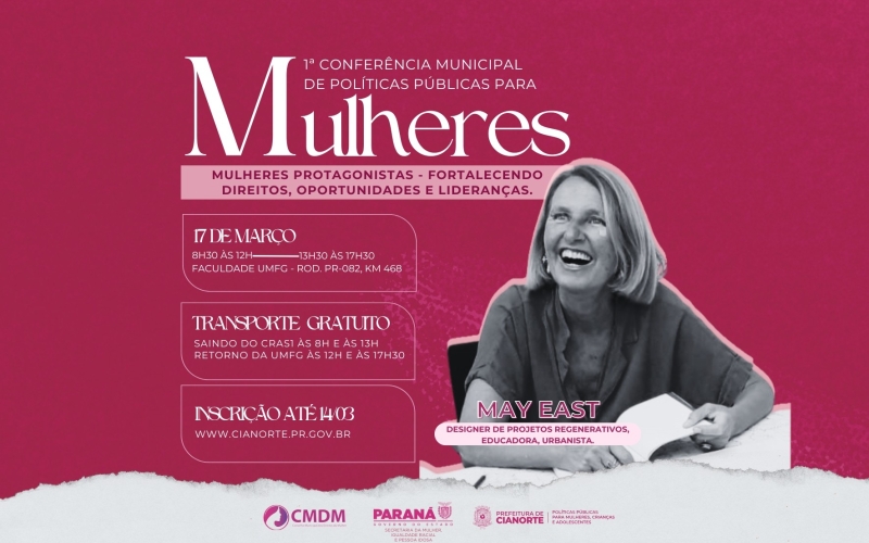 Vem aí a 1ª Conferência Municipal de Políticas Públicas para as Mulheres
