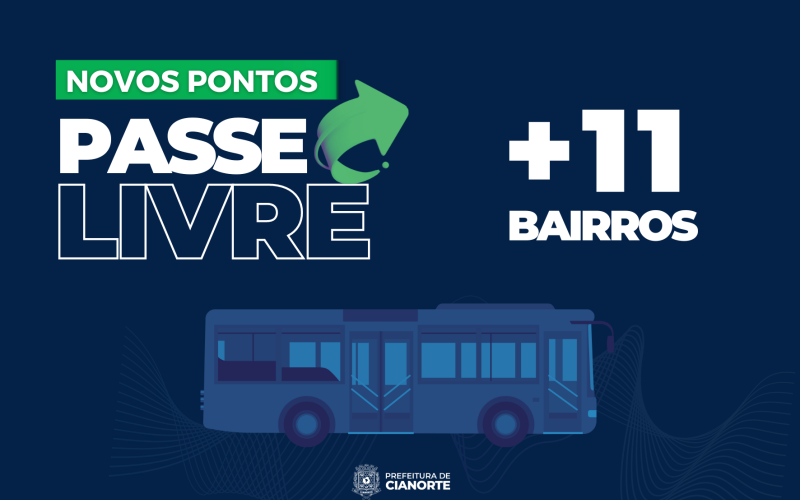 Com Passe Livre, transporte público coletivo chega a mais 11 bairros em Cianorte