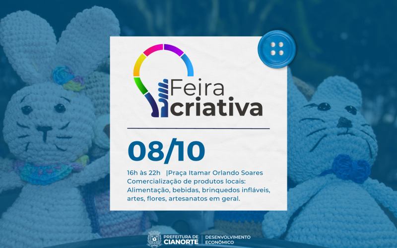 Feira Criativa acontece neste sábado