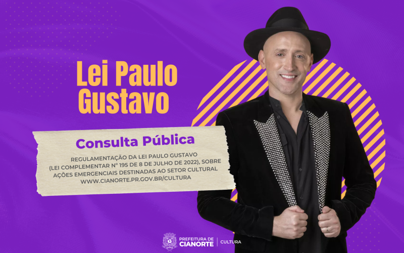 Consulta pública sobre a Lei Paulo Gustavo termina amanhã