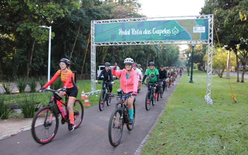 5º Pedal Rota das Capelas reúne participantes de 14 cidades