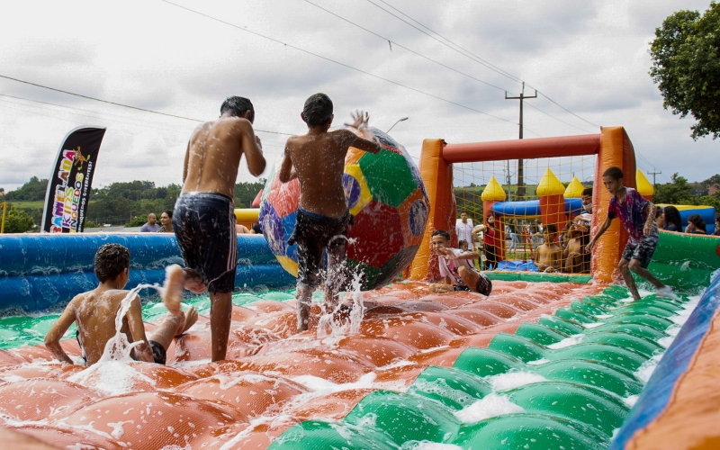 Rua de Lazer movimenta mais de 300 crianças na região do Aquiles Comar