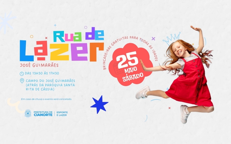 Rua de Lazer leva diversão gratuita aos Seis Conjuntos neste sábado