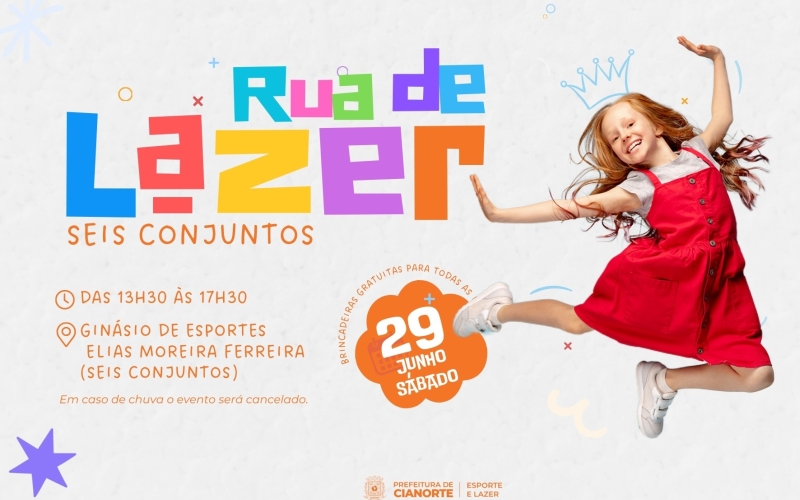 Seis Conjuntos recebe Rua de Lazer neste sábado