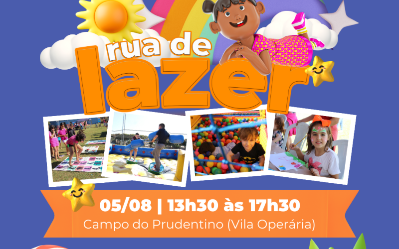 Sábado tem Rua de Lazer na Vila Operária