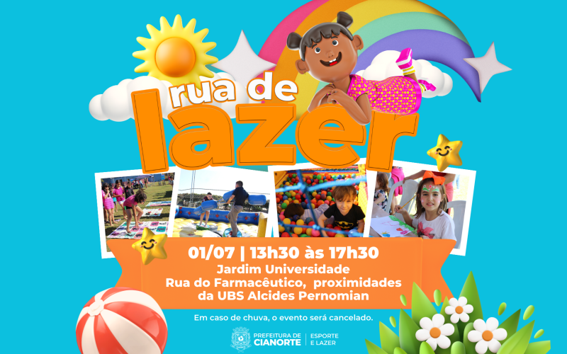 Jardim Universidade recebe Rua de Lazer neste sábado 