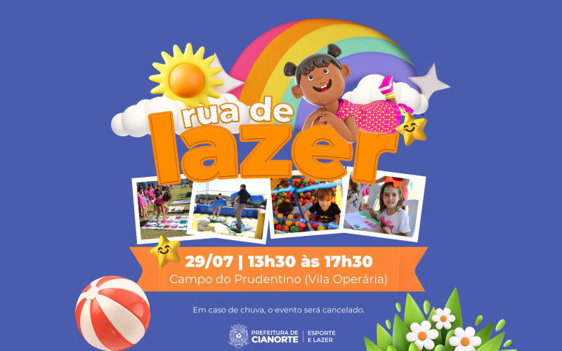 Sábado tem Rua de Lazer na Vila Operária