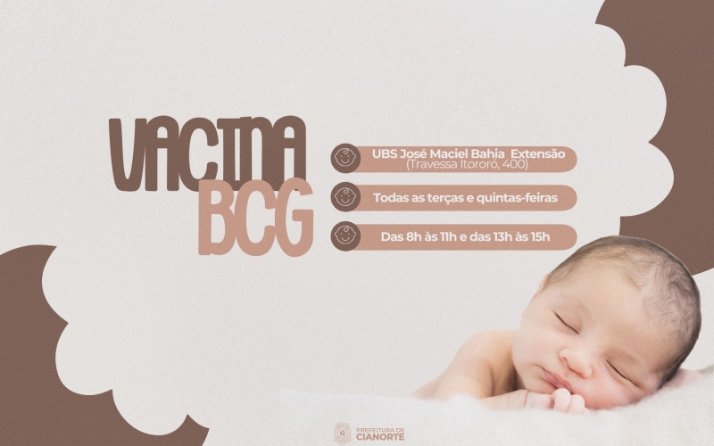 Ampliação do horário de aplicação da vacina BCG