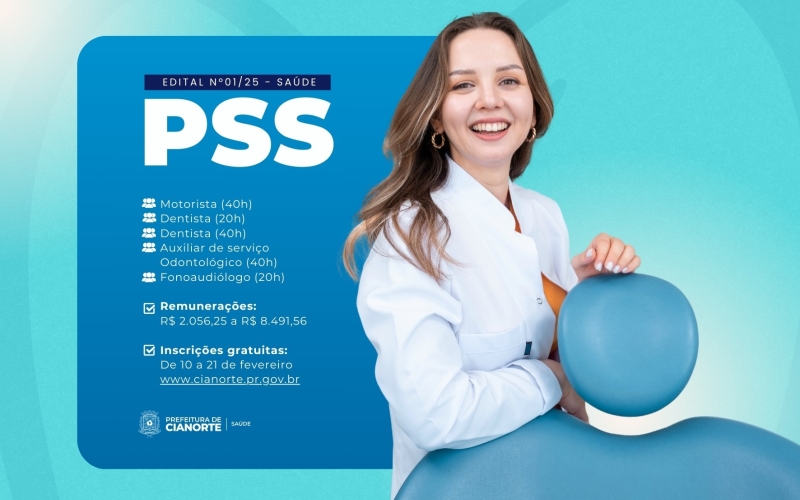 Abertas as inscrições para o PSS da Saúde