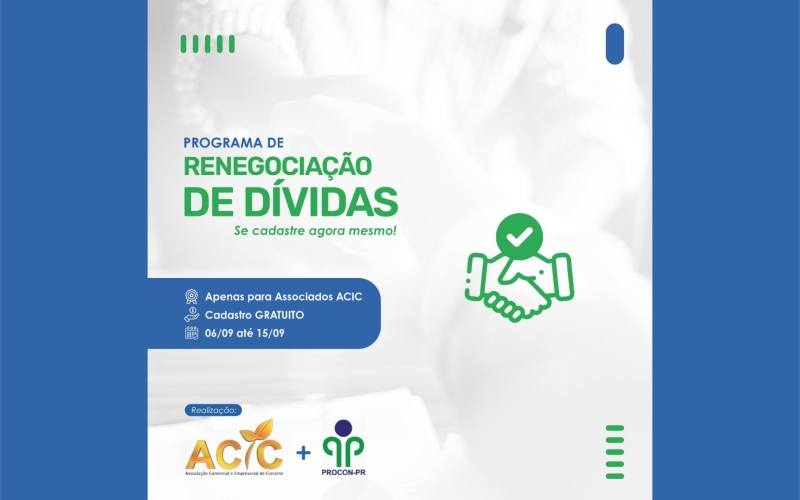 ACIC cadastra associados para Programa de Recuperação de Dívidas com o comércio local