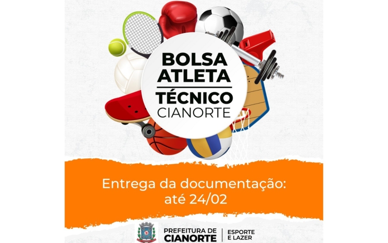 Entrega de documentação do Bolsa Atleta, Paratleta e Técnico termina nesta quinta-feira