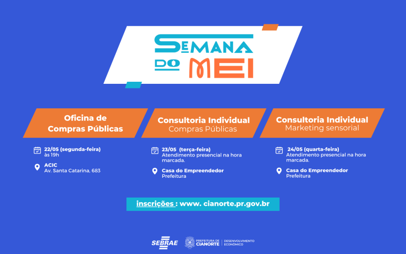 Casa do Empreendedor tem programação especial para Semana do MEI