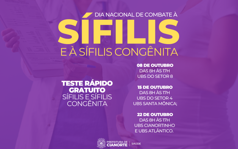 Centro de Testagem e Aconselhamento aplica testes rápidos para diagnóstico de sífilis