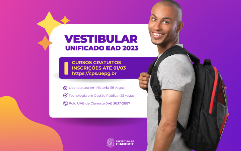 Inscrições para vestibular da Universidade Aberta do Brasil começam quinta-feira